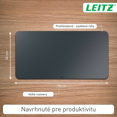 Mapa birou piele reciclata, 70 x 36 cm, Leitz